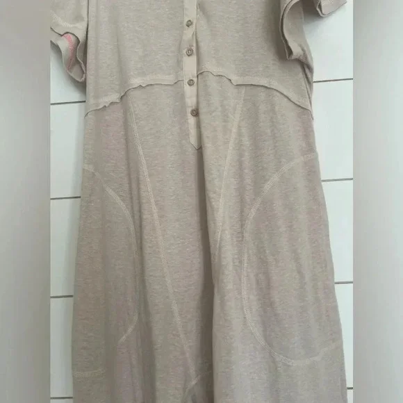 Nwot Free People Pillow Talk Henley Romper - Picture 3 of 8